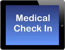 Medical Check In App on Apple iPad